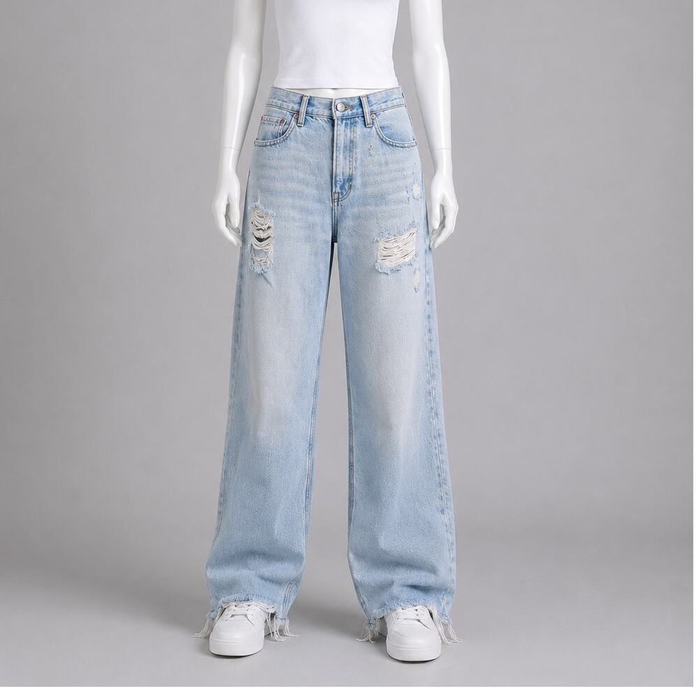 American Eagle Highest Rise ’90s Boyfriend 24x26 Distressed Jeans Women’s 8